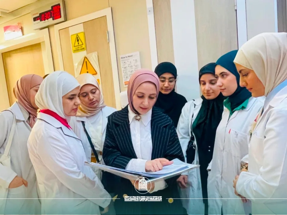 كلية الصيدلة تبدأ تدريب طالبات المرحلة الخامسة في ردهات الجراحة بمستشفى خديجة (عليها السلام)