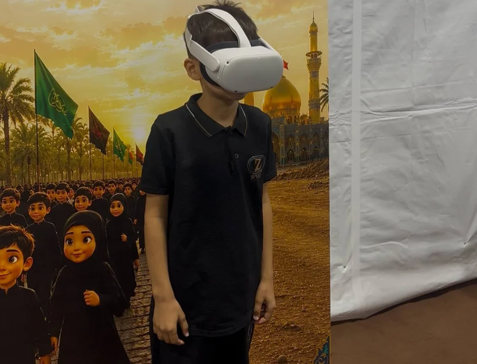 على طريق الأربعين.. الواقع الافتراضي يفتح للأطفال نافذة على ذاكرة الطف
