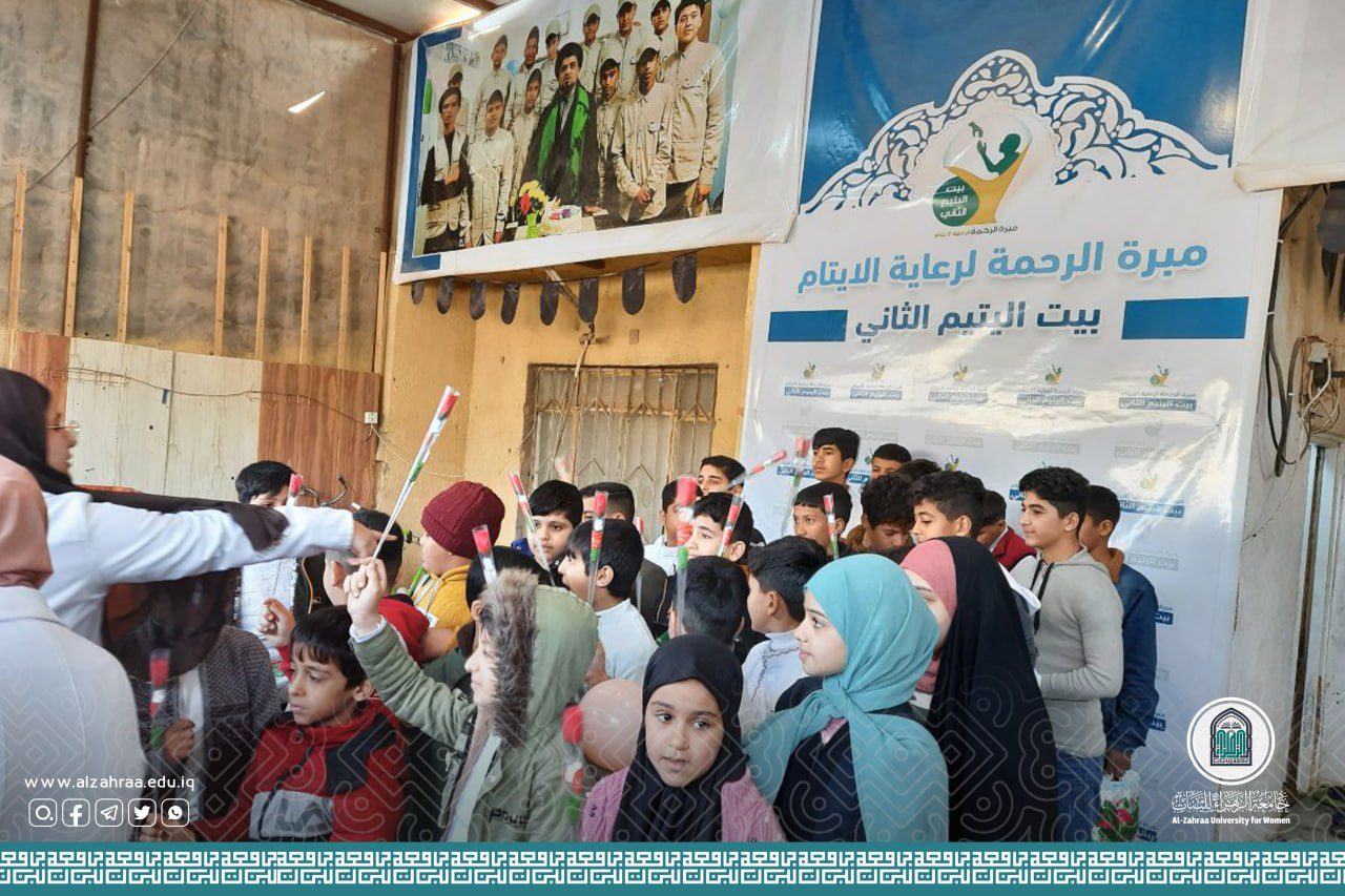 تدريسيات وطالبات جامعة الزهراء (عليها السلام) للبنات في مبادرة تطوعية