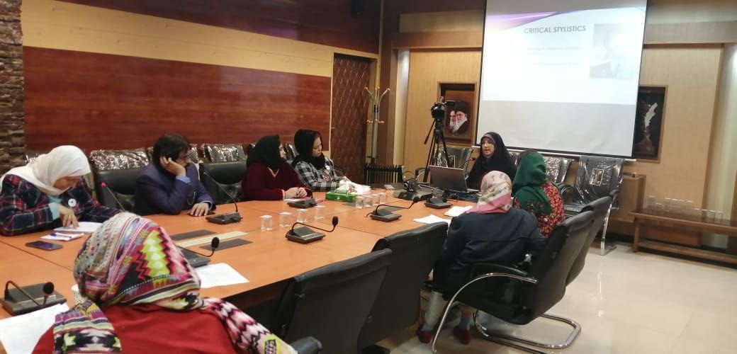 A teacher from Al-Zahra University (peace be upon her) for Women , representing the university in an international conference in Iran