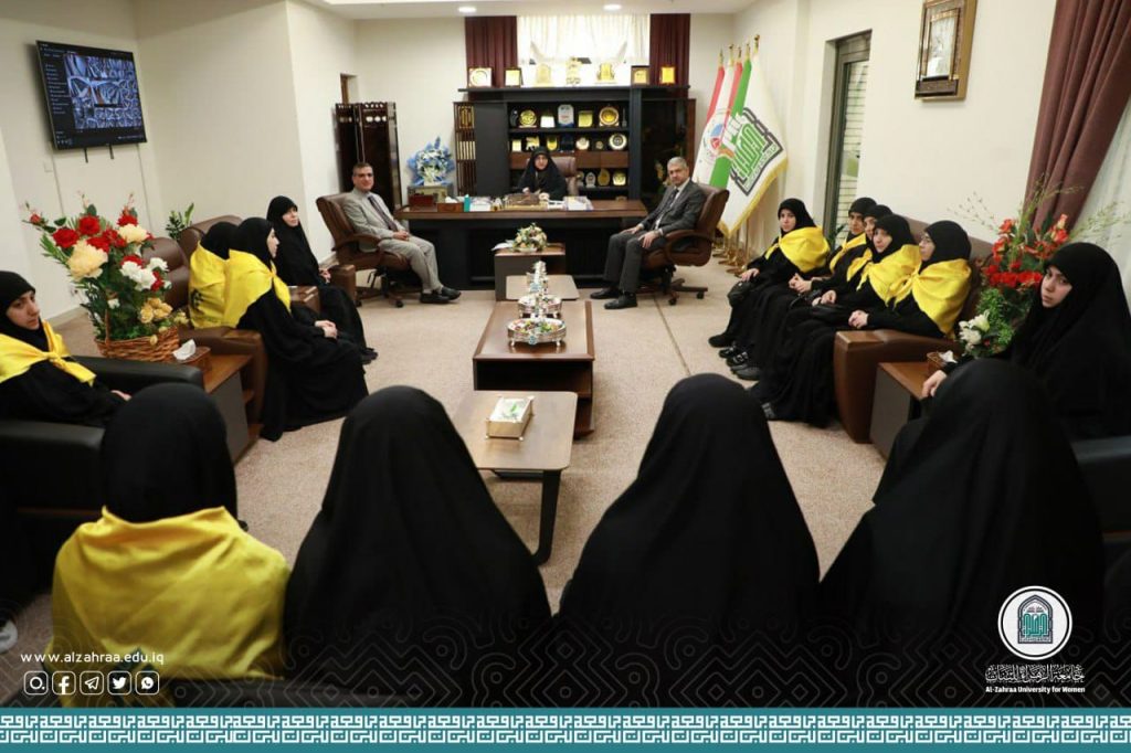 The visit of a delegation from Al-Mustafa University (may God’s prayers be upon him and his family)/Lebanon branch to Al-Zahraa University for Women