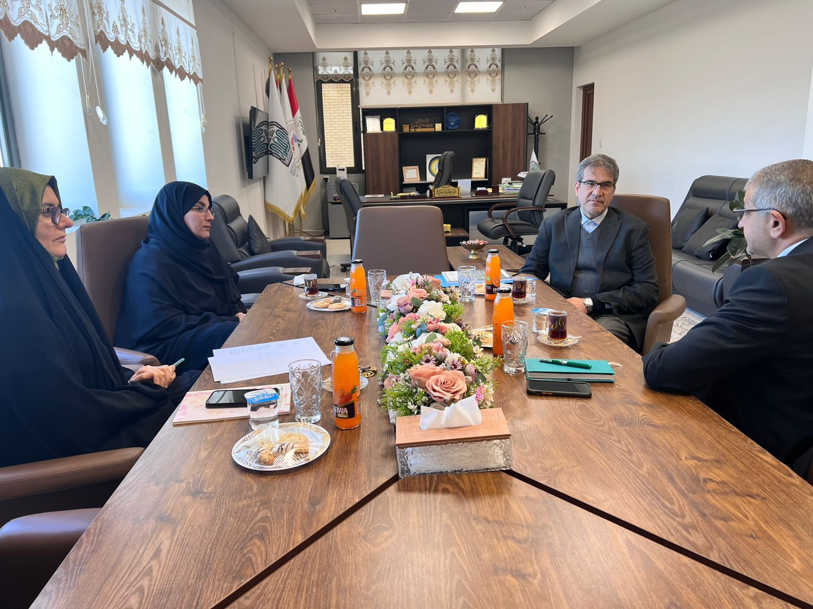 Al-Zahraa University discusses activating cooperation with Iran University of Science and Technology