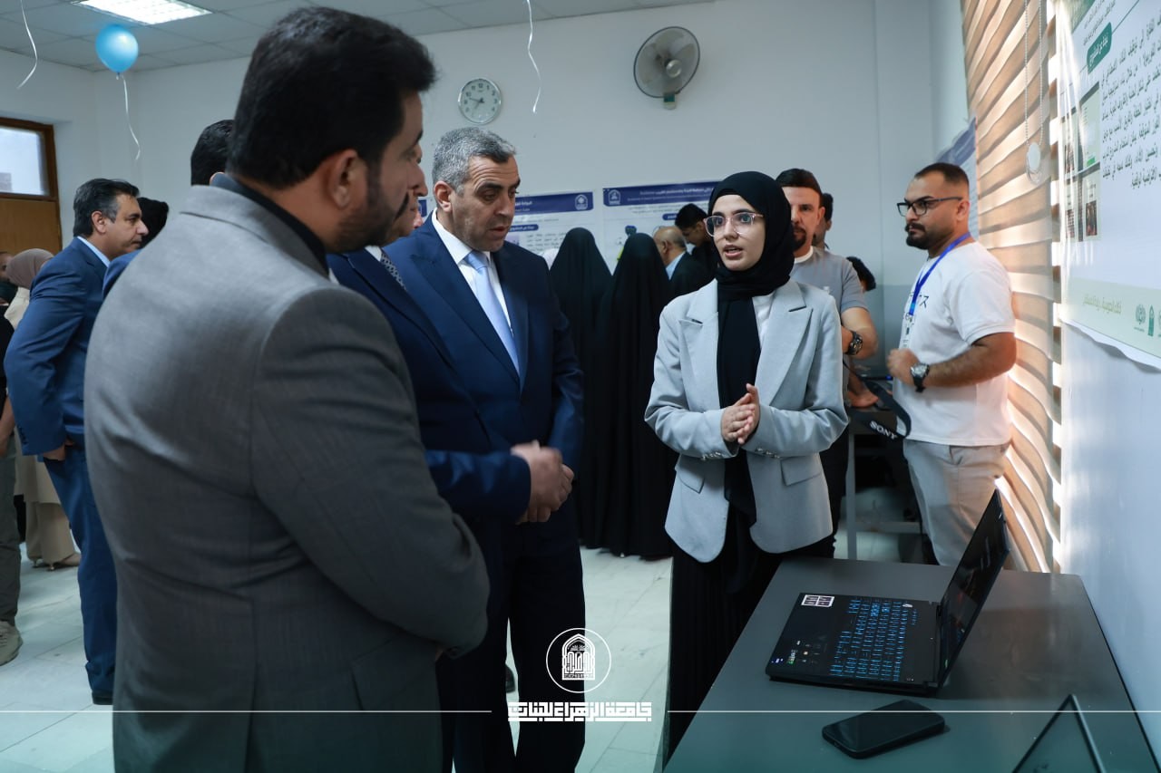 A group of female students from Engineering and Information Technology Faculty participated in the scientific proceedings of the Graduation Project Conference, held at the Computer Science and Information Technology Faculty, University of Karbala, for the academic year 2024–2025. The participation was conducted under the direct supervision of Prof. Dr. Ghaida’ Abd Al-Hussein Al-Mulla, the Dean of the Engineering and Information Technology Faculty.